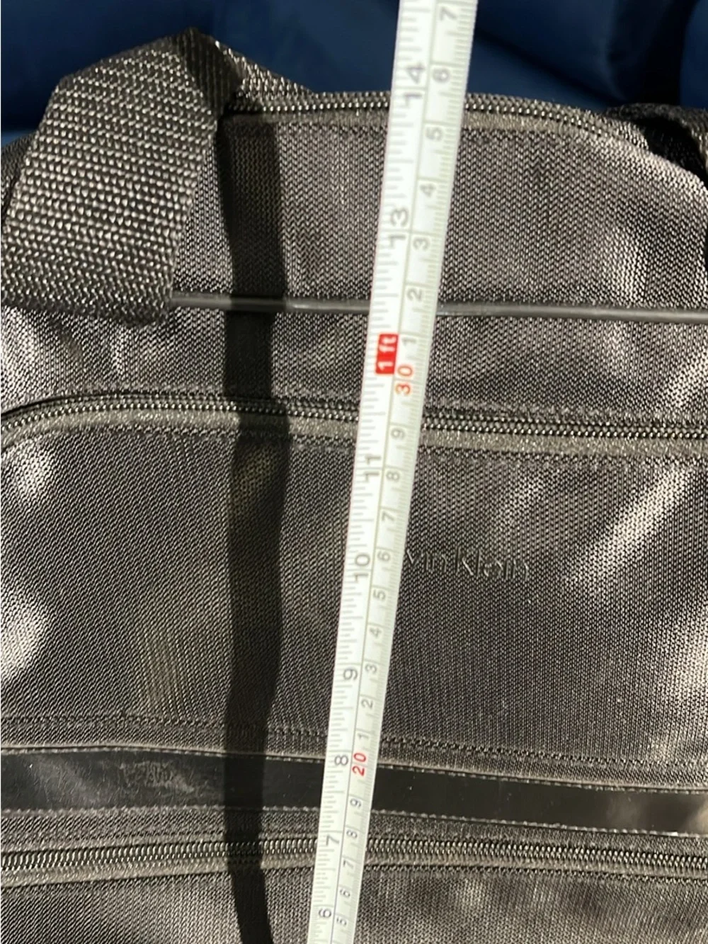 Calvin Klein Black Laptop Briefcase with Front Zip Pockets